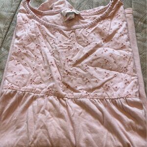 Cat & Jack Light Pink Eyelet Top